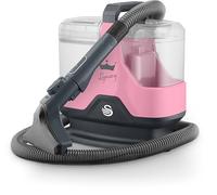 SWAN SC18411QOC TV’s Queen of Clean Spot Cleaner with Auto-Stopping Function, Flexible Hose, and Interchangeable Heads, 600W, Pink