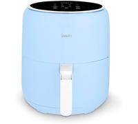 Swan SD10513BLU Retro Digital Air Fryer with Swan Cyclone Technology, 8 Pre-Set Cooking Options, Adjustable Temperature, 4.5L 1500W, Blue