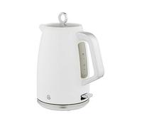 Swan Serenity SK14017WHT 1.7 Litre Kettle with Quick Boiling, 360-Degree Base, Boil Dry Protection, Water Level Indicator, Non-Slip Feet, 3000W, White