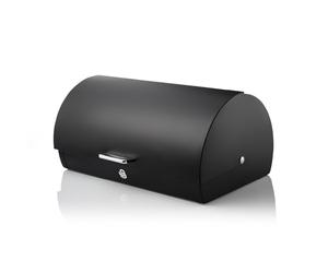 Swan Serenity Bread Bin with Ventilation, Smooth Matte Finish and Roll Top Lid, 14L, Black