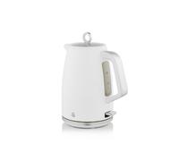 Swan Serenity SK14017WHT 1.7 Litre Kettle with Quick Boiling, 360-Degree Base, Boil Dry Protection, Water Level Indicator, Non-Slip Feet, 3000W, White