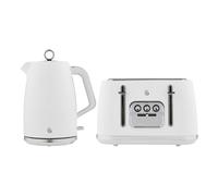 Swan Serenity Kitchen Set, 1.7L Kettle & 4 Slice Toaster in White