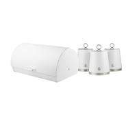 Swan Serenity Set of 3 Canisters & Bread Bin Bundle