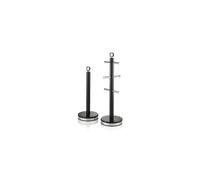 SWAN Serenity Towel Pole and Mug Tree Set, Black SWKA18537BLK