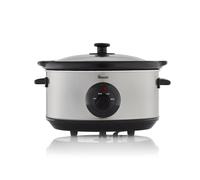 Swan Slow Cooker 3.5L - Stainless Steel | TJ Hughes Silver