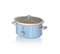 Swan SF17021BLN Retro 3.5 L Slow Cooker - Retro Blue Brown