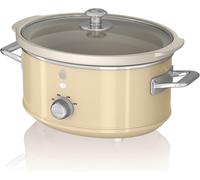 Swan SF17021CN Retro Slow Cooker with 3 Temperature 3.5 Litres, Cream