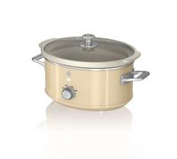 Swan SF17021CN Retro Slow Cooker with 3 Temperature Settings, Keep War