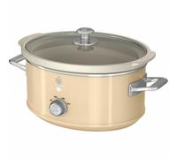 Swan SF17021CN Retro Slow Cooker with 3 Temperature Settings, Keep Warm Function