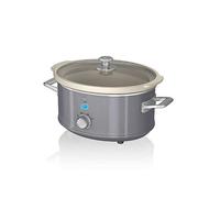 Swan SF17021GRN 3.5L Retro Slow Cooker - Retro Grey Brown