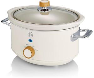 Swan SF17021WHTN Nordic Slow Cooker with 3 Temperature 3.5 Litres, White
