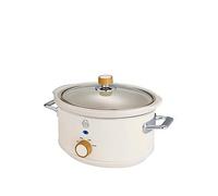 Swan Sf17021Whtn Retro Slow Cooker With 3 Temperature Settings, Keep Warm Function, 3.5L, 200W, White White
