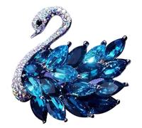 Swan Shaped Collar Pin Unique Swan Brooch Trendy Swan Cloth Jewelry Elegant Corsage Pins Alloy Material G1ft for Women