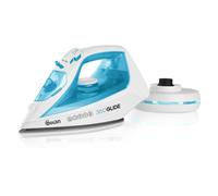 Swan SI16410N 2-in-1 Cord or Cordless Steam Press Iron, Non-Stick Ceramic Soleplate, 2800W, Blue