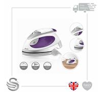 Swan SI3070N Travel Iron with Pouch, Variable Temperature Control, 900W, Purple