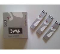 Swan Silver King Size Slim Cigarette Rolling Papers - 3 Booklets By Trendz