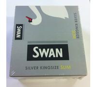 Swan Silver King Size Slim Cigarette Rolling Papers - 50 Booklets By Trendz