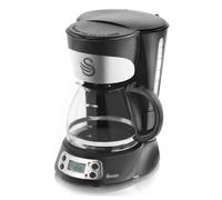 Swan Programmable Coffee Maker with Keep Warm Function, LCD Timer, 750ml, 700W, Black, SK13130N