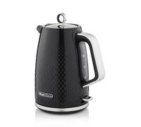 Swan SK14016BLK Elegance Cordless Kettle, Sleek Textured Gloss Finish with Rapid Boil and Boil Dry Protection, 1.7 Litres, 3000W, Black