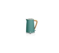 Swan SK14610GREN Nordic Jug Kettle, Wood Effect, 1.7L 3KW, Matte Pine Green