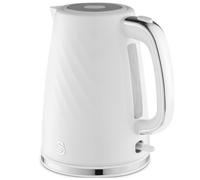 Swan SK14611WHT Windsor Jug Kettle 1.7L 3kW Rapid Boil Textured White