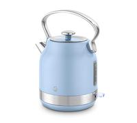 Swan SK14631BLU Retro Traditional Kettle, Rapid Boil, Removable Limescale Filter, Easy Pour, 360 Degree Base, Water Indicator Window and Boil Dry Protection 1.7L, 3KW, Blue