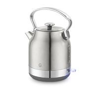 Swan SK14631SS Retro Traditional Kettle, Rapid Boil, Removable Limescale Filter, Easy Pour, 360 Degree Base, Water Indicator Window and Boil Dry Protection 1.7L, 3KW, Stainless Steel