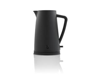 Swan SK14640BLKN Stealth Jug Kettle, Steamlined Design, Rapid Boil, 1.7L, 3000W, Matte Black