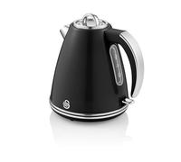 Swan Retro Jug Kettle with 3KW Fast Boil Easy Pour 1.5 Litres Black - SK19020BN