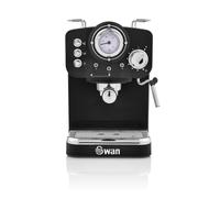 Swan SK22110BN Retro Espresso Coffee Machine with Milk Frother, Steam Pressur...