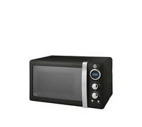 800W Digital Microwave Swan Black One Size