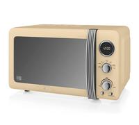 Swan SM22030LCN Retro 20L LED Digital Microwave 800W - Retro Cream