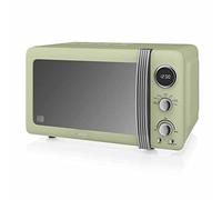 Swan Retro Digital Microwave 20L 800W, Green