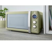 Swan Retro Digital Microwave 20L 800W, Green
