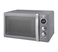 Swan SM22030LGRN Retro Style Microwave Oven in Grey 20 Litre 800W