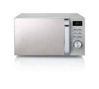 Swan SM22038LGRN Symphony 20L Microwave with Glass Turntable, 5 Power levels & Defrost Setting, 700W, Grey