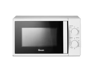 Swan SM4420WHT Manual Microwave with 5 Power Levels, 35 Minute Timer, 700W, 20L, White