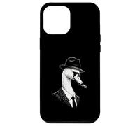 Swan Smoking Cigar Mafia Gangster Portrait Case for iPhone 12 Pro Max