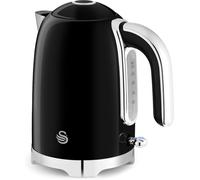 SWAN SOLACE 1.7 LITRE 3KW CORDLESS KETTLE IN BLACK
