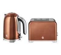 Swan Solace Copper Kettle & 2 Slice Toaster Set