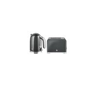 Swan Solace Kitchen Set, 1.7L Kettle and 2-Slice Toaster, Graphite EEJB369