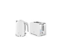 Swan Solace White Kettle & 2 Slot Toaster Set
