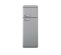 Swan Sr11010Grne Retro Grey Top Mounted Fridge Freezer 208L Grey