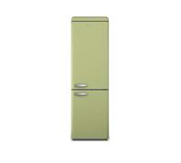 Swan Retro 70/30 Fridge Freezer with 4 Glass Shelves, 3 Freezer Drawers, Salad Crisper, Chrome Wine Rack, Green, SR11020GNE