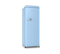 Swan SR11055BLN Retro Tall Fridge with Ice Box, 62/38 Split, Stand Alone Freezer Operation, Blue