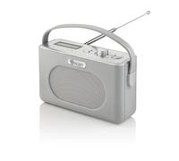 Swan SRA43010GRN Retro DAB Bluetooth Radio, LCD Display with Blue Backlight, 20 Pre Set Stations, Grey