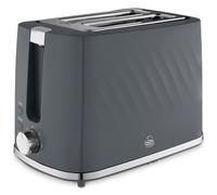 Swan ST14071GRY Windsor Textured 2 Slice Toaster in Grey