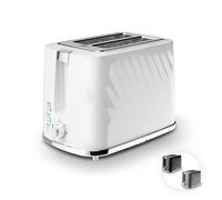 Swan ST14071WHT Windsor 2 Slice Toaster with 7 Browning Levels, Defrost/Reheat/Cancel Functions, Self-Centring Functions and Removable Crumb Tray, 900W, White