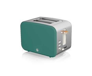 Swan ST14610GREN Nordic 2-Slice Toaster - Green Clear