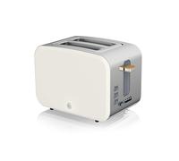 Swan ST14610WHTN Nordic 2-Slice Toaster with Defrost/Reheat/Cancel Functions, Cord Storage, 900W, White